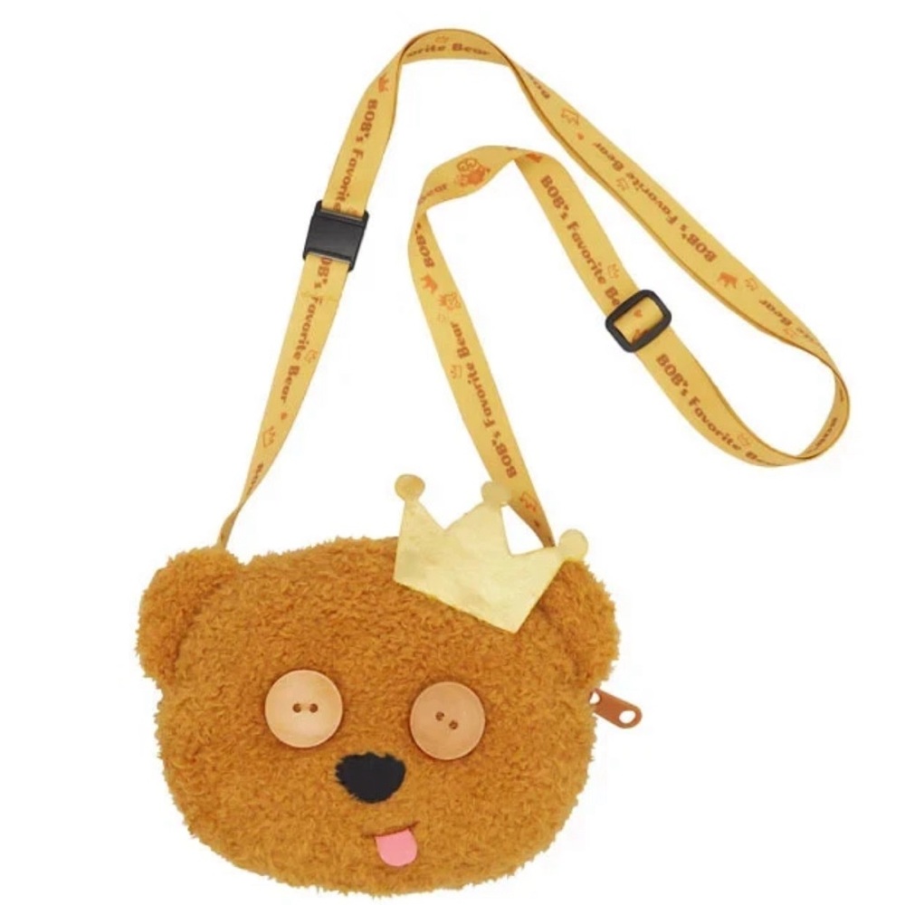 NWOT Universal Studios Japan Minions Tim Bear Fluffy Soft shoulder bag/pochette